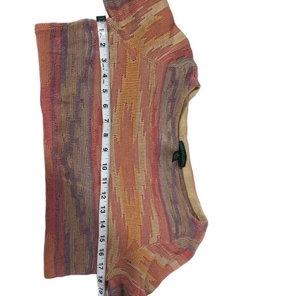 Ralph Lauren Women's Boat Neckline Abstract Pattern Knitted Shirt Size S - Picture 2 of 10